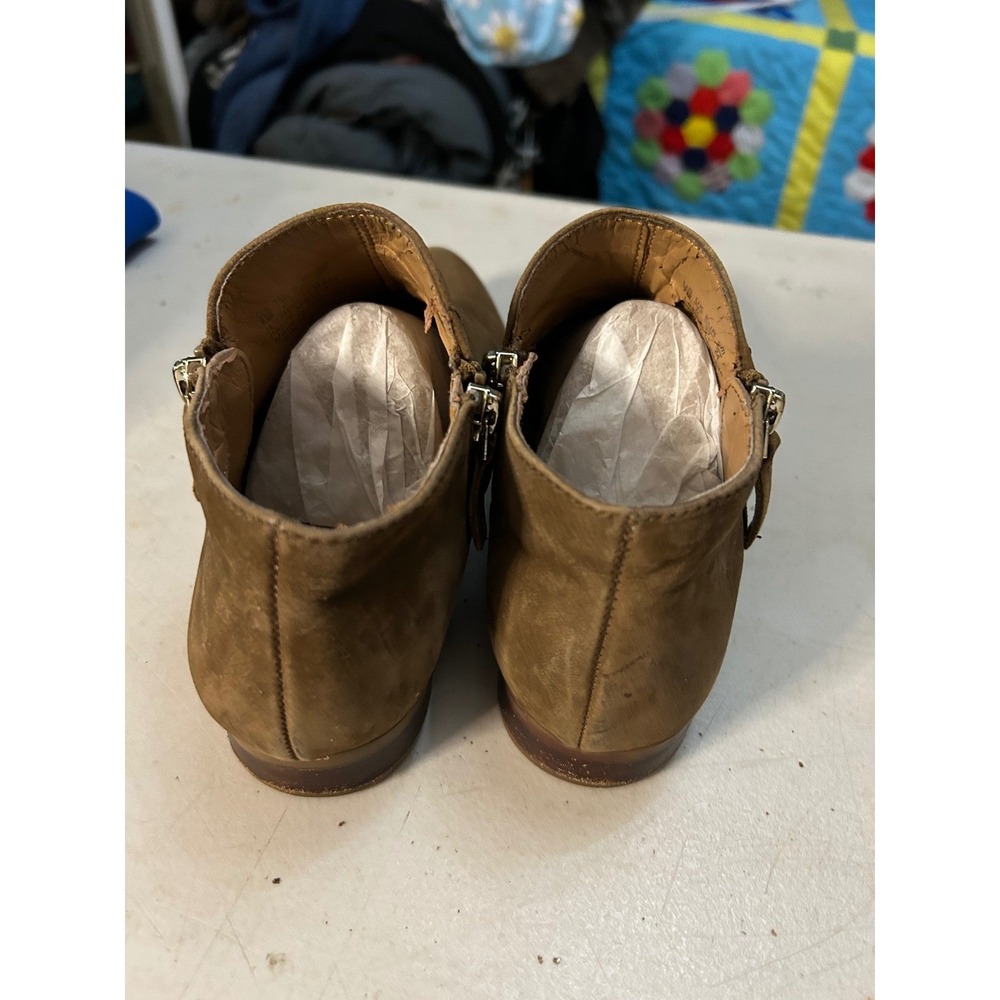 "Harrow" Ankle booties Franco Sarto Kingston Tan Suede Leather Pointed Toe  7M‎
